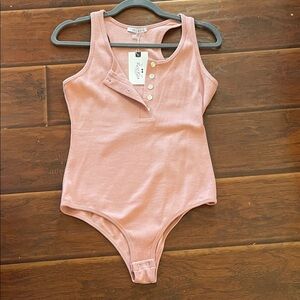 ReoRia Pink Sleeveless Bodysuit